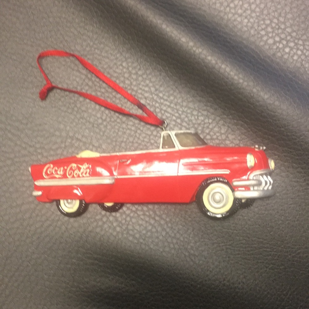 Coca-Cola Red Car Ornament